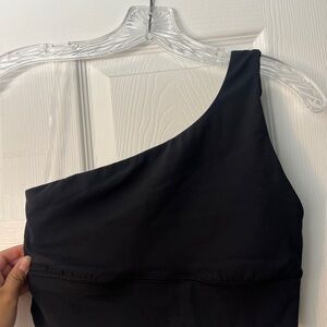 NWT Lululemon Black Align Asymmetrical Sports Bra A/B cup/ Size 6
